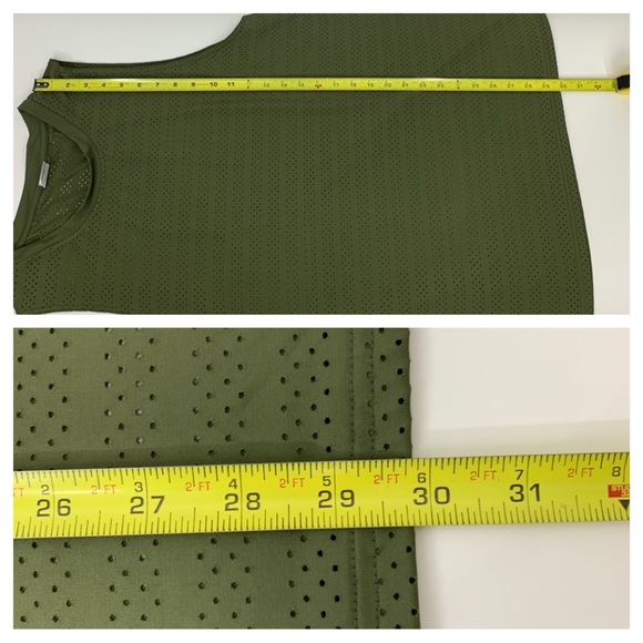 ZYIA Active Perforated Chill Olive Green Athletic Crewneck Tank Top Size XXXL - Picture 15 of 15